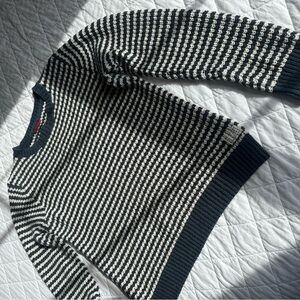 Gant Navy and Cream Striped Sweater